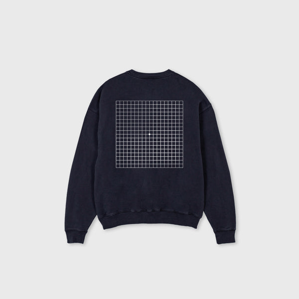 AMSLER - oversized crewneck sweater (vintage black and white)