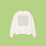 AMSLER - oversized crewneck sweater (off white and black)