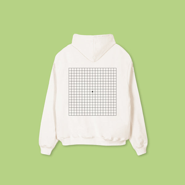 AMSLER - oversized hoodie sweater (off white and black)