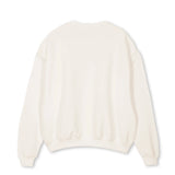 OPTOMETRY - oversized crewneck sweater (off white and olive green)