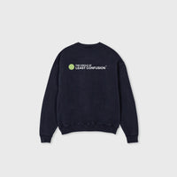 LOGO - oversized crewneck sweater (vintage black and white)