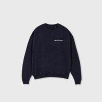 LOGO - oversized crewneck sweater (vintage black and white)