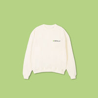 LOGO - oversized crewneck sweater (off white and black)