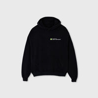 LOGO - oversized hoodie sweater (black and white)